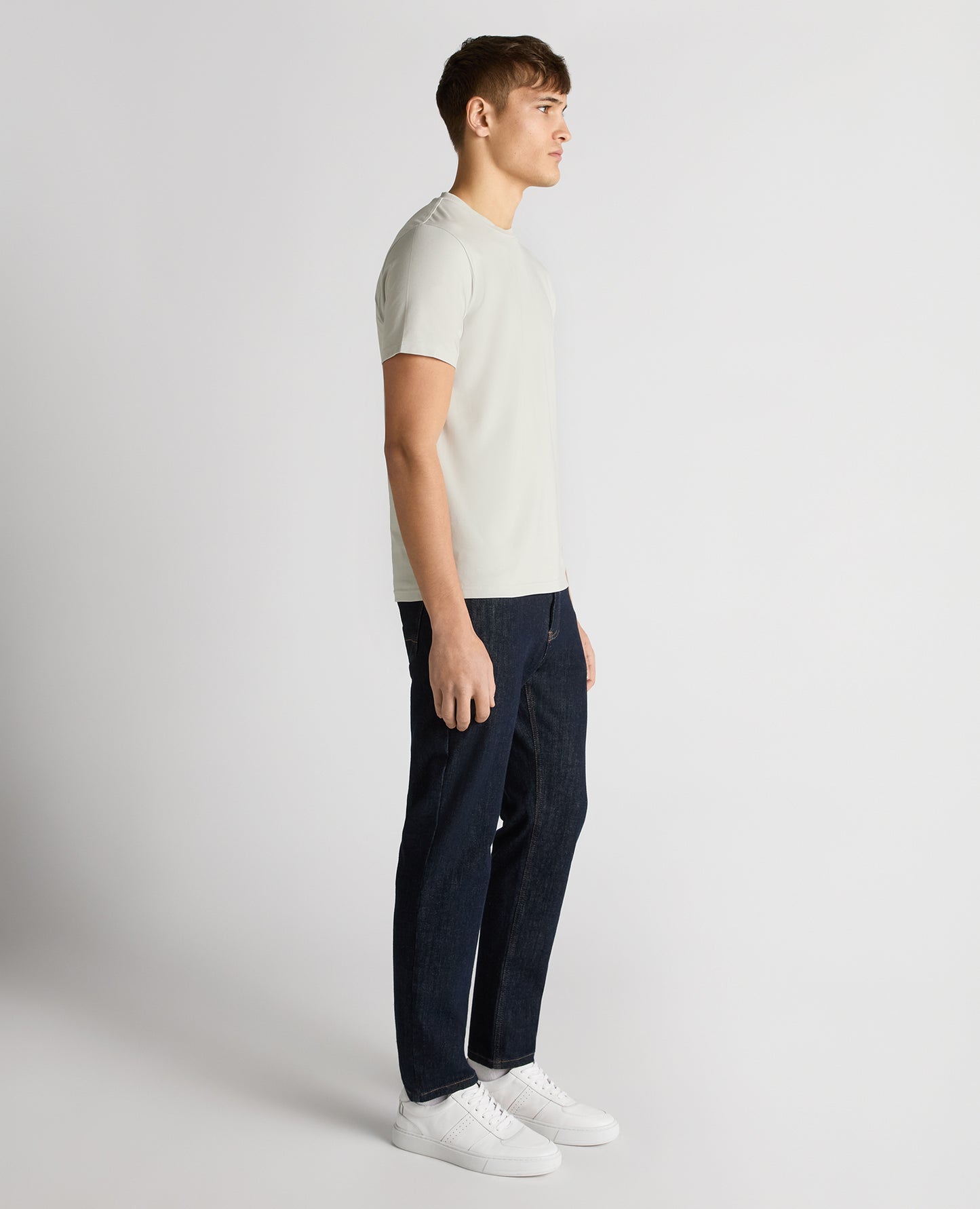 Relaxed Fit Crew Neck Tencel T-Shirt