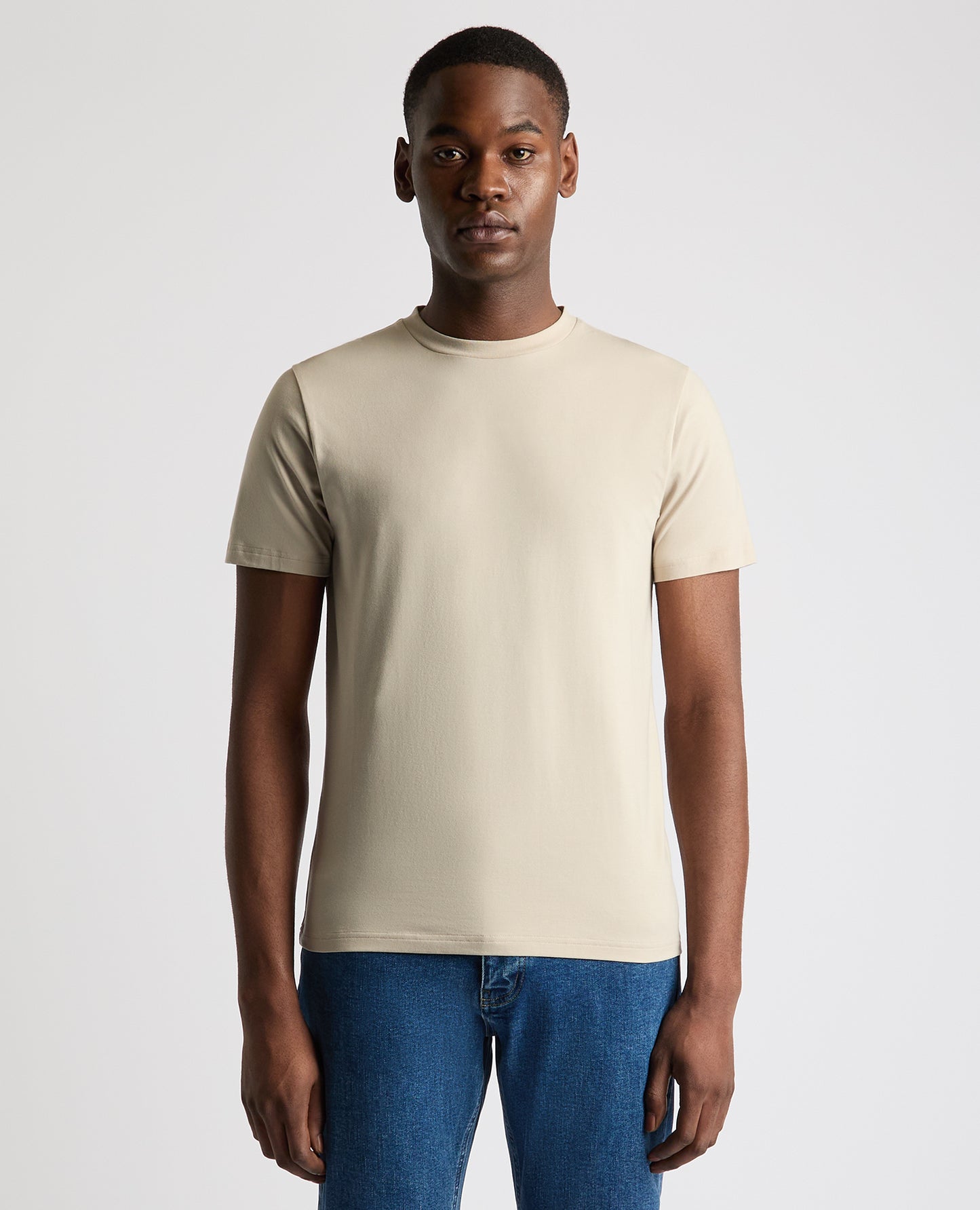 Relaxed Fit Crew Neck Tencel T-Shirt