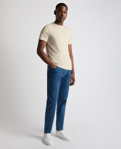 Relaxed Fit Crew Neck Tencel T-Shirt