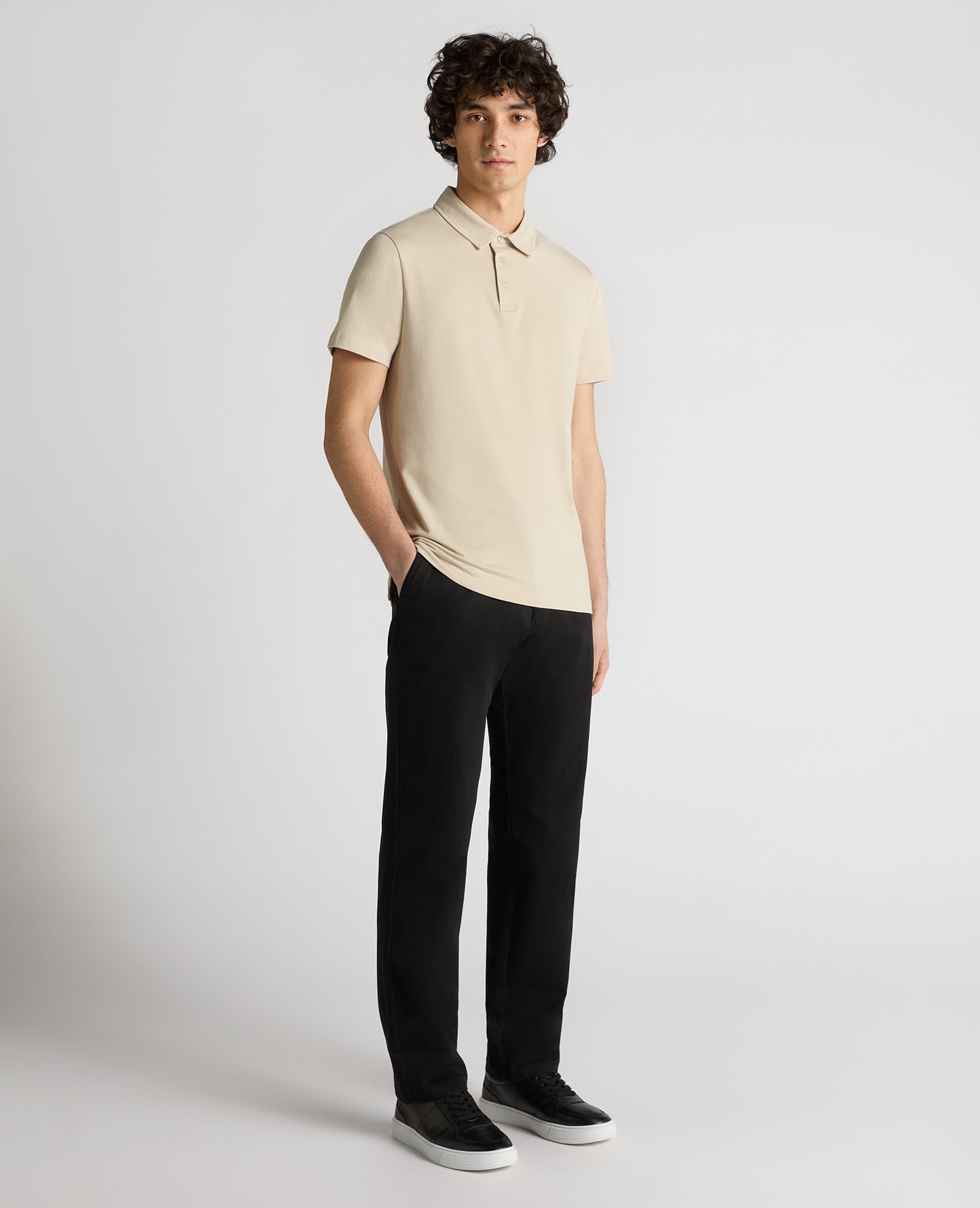 Relaxed Fit Tencel Polo