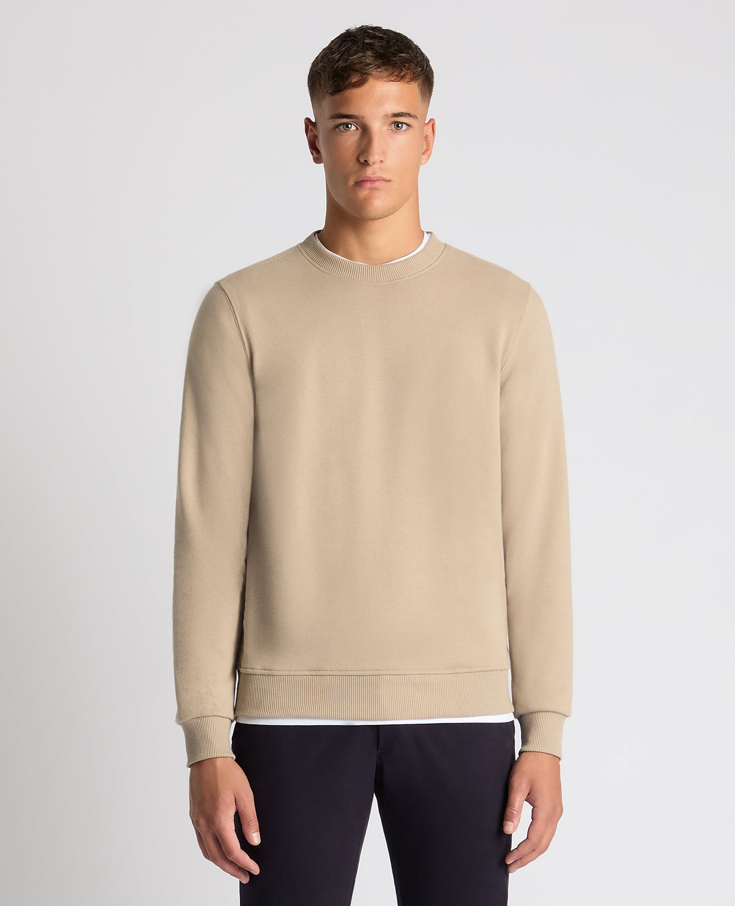 Tapered Fit Soft Touch Cotton-Blend Sweatshirt