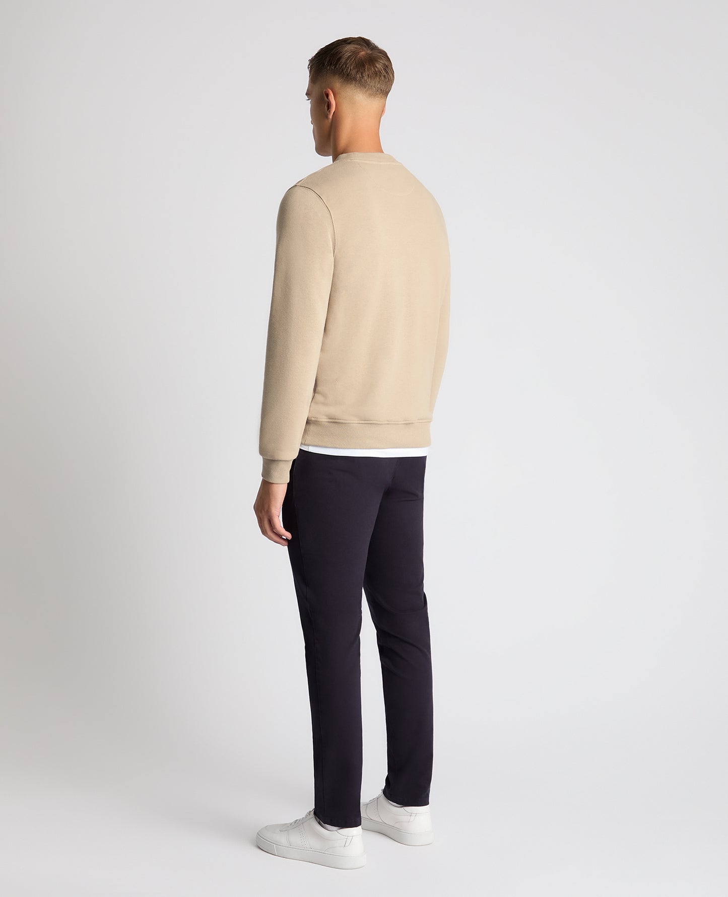 Tapered Fit Soft Touch Cotton-Blend Sweatshirt