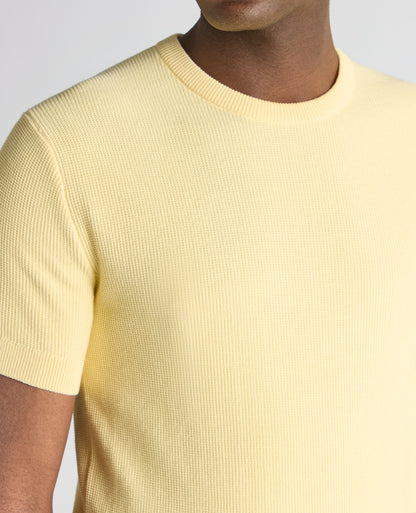 Slim Fit Wafffle Knitted Tee