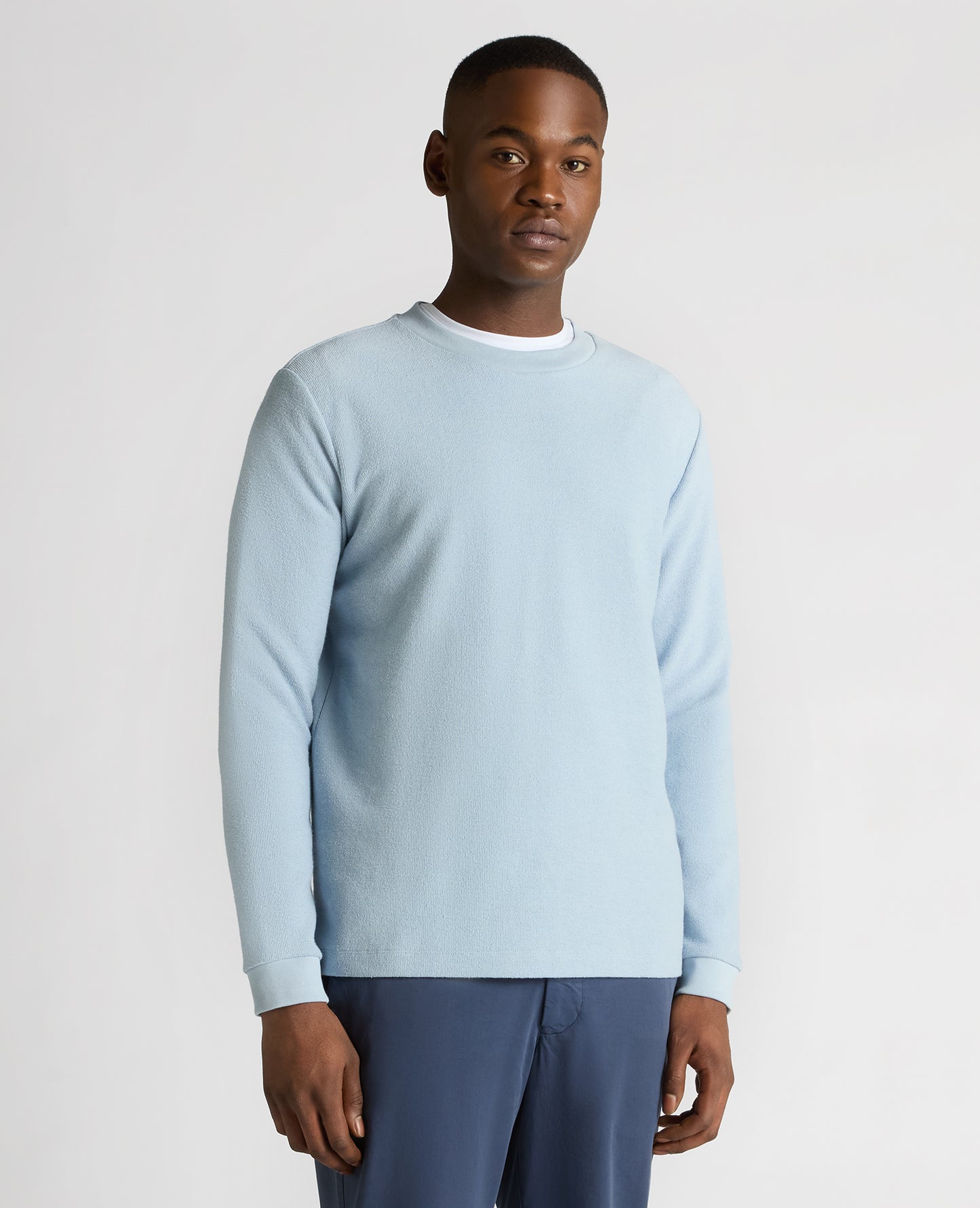 Tapered Fit Cotton-Blend Sweatshirt