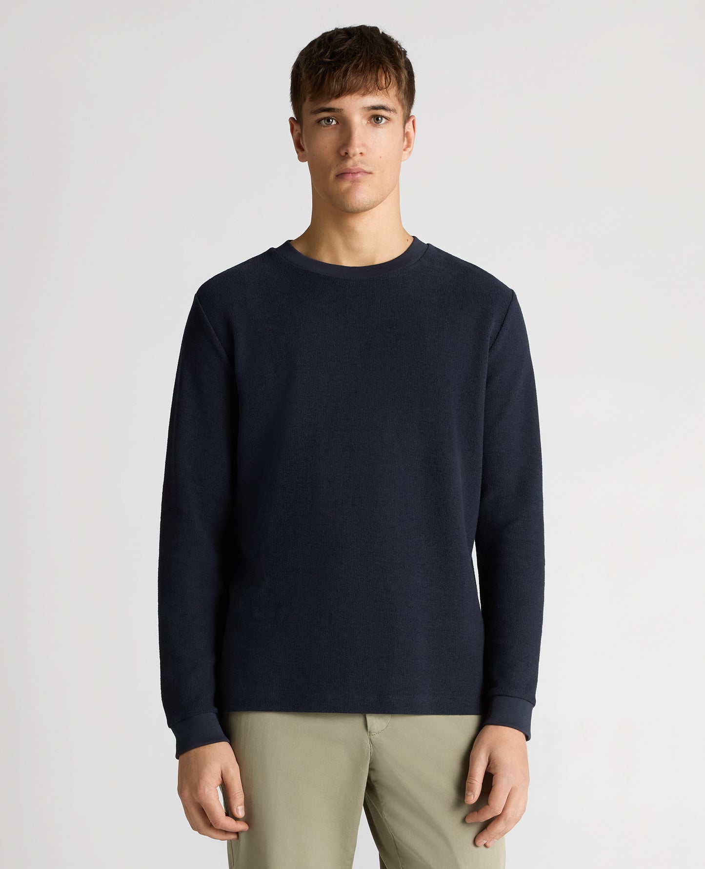 Tapered Fit Cotton-Blend Sweatshirt