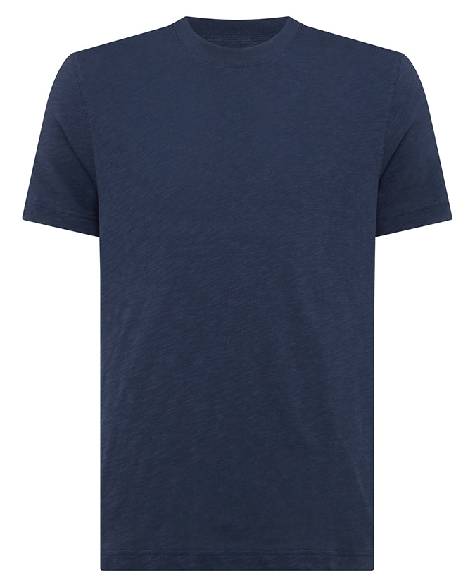 Tapered Fit Cotton Crew Neck Tee