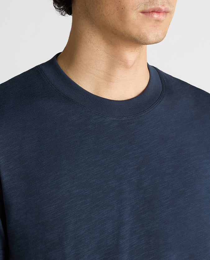 Tapered Fit Cotton Crew Neck Tee