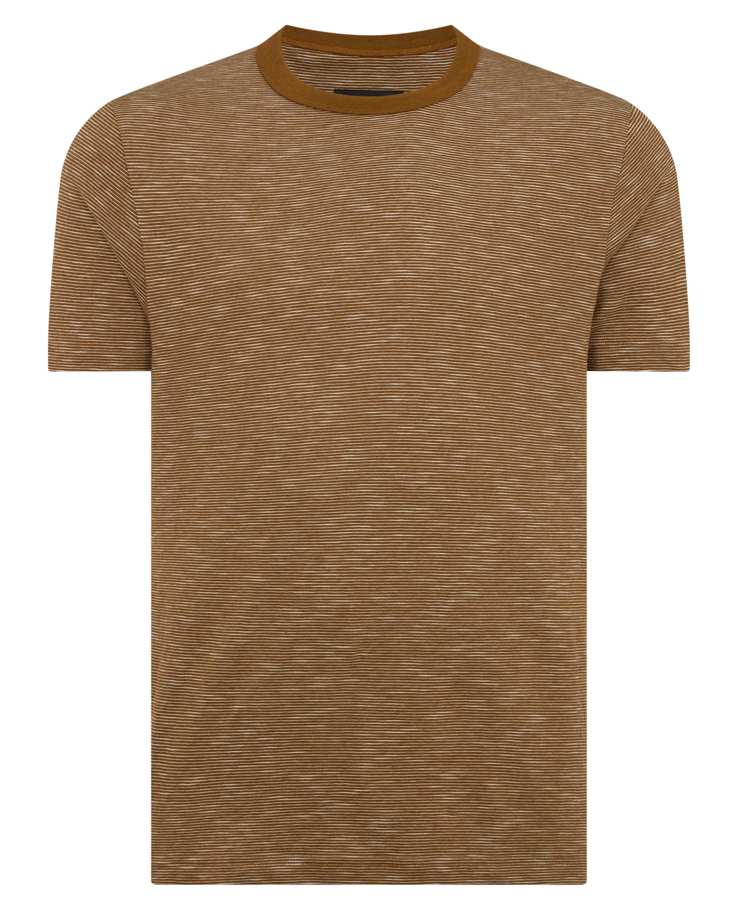 Tapered Fit Cotton-Linen T-Shirt