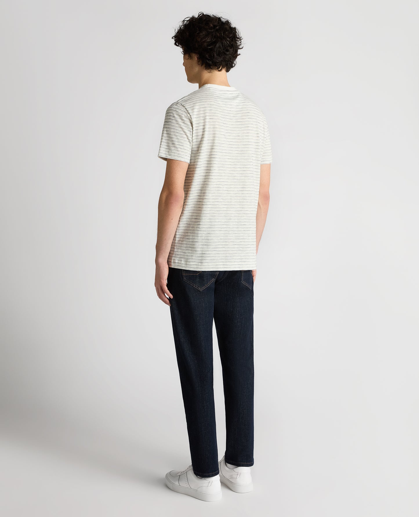 Relaxed Fit Cotton Stripe T-Shirt