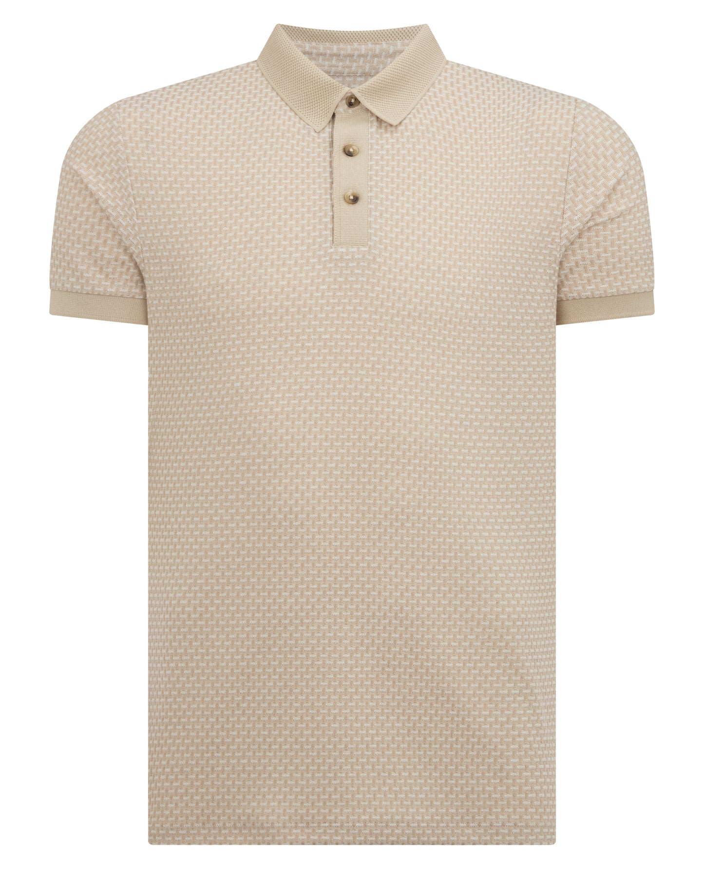 Tapered Fit Cotton-Blend Polo Shirt