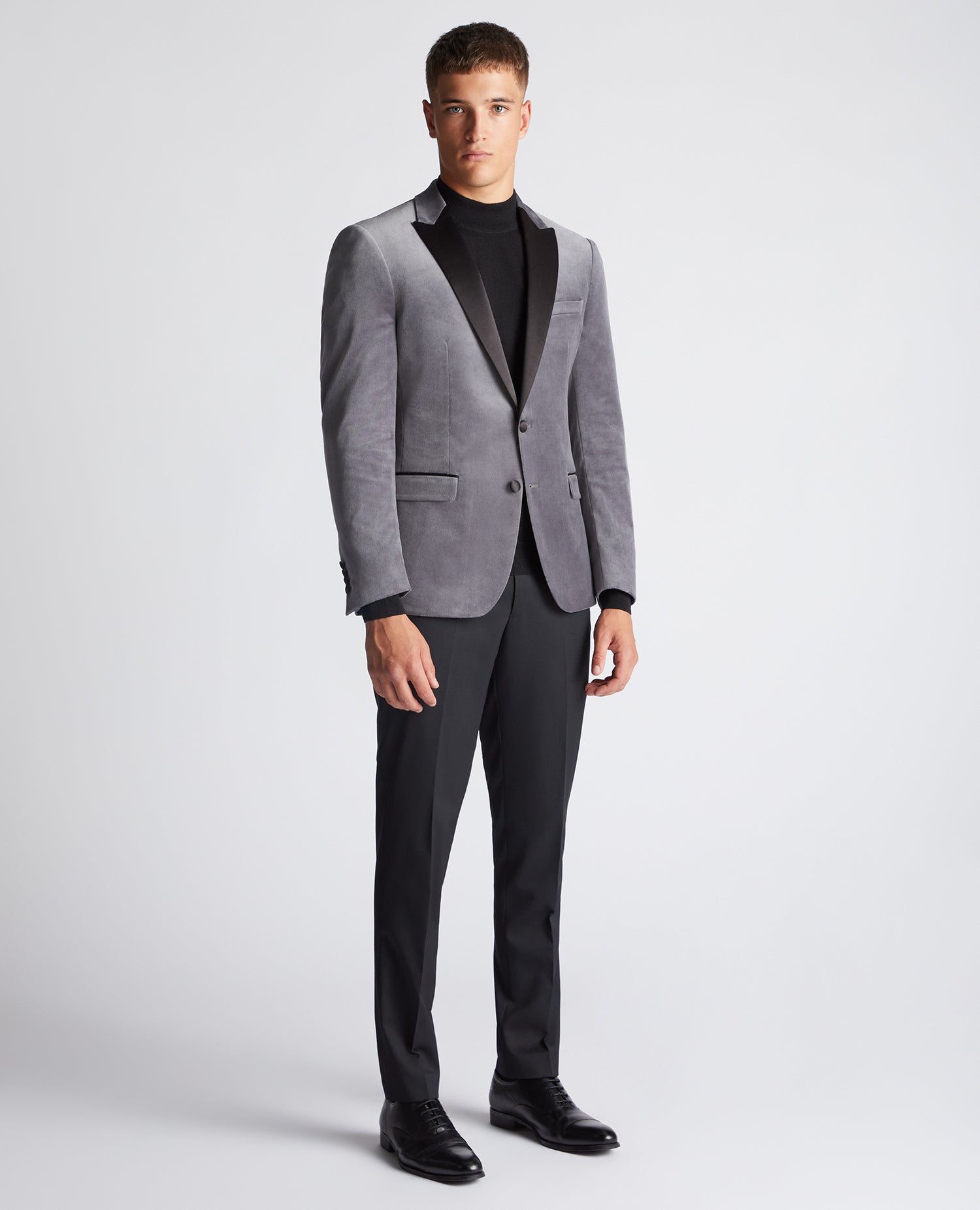 Slim Fit Velvet Jacket