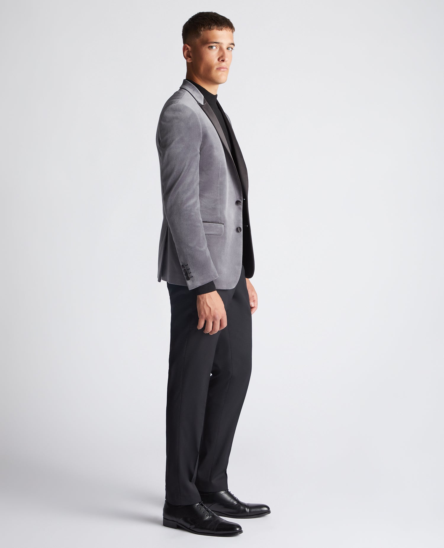 Slim Fit Velvet Jacket