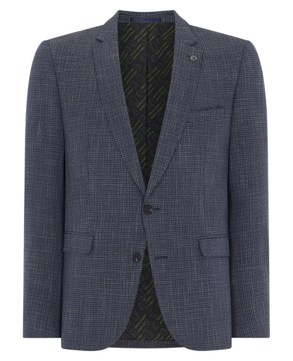 Slim Fit Checked Stretch Suit