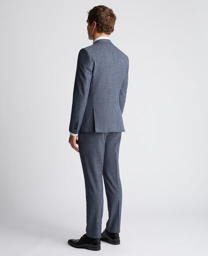 Slim Fit Checked Stretch Suit