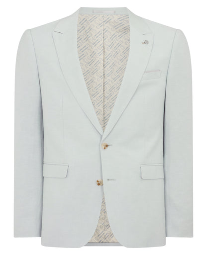 Slim Fit Linen-Blend Suit Jacket