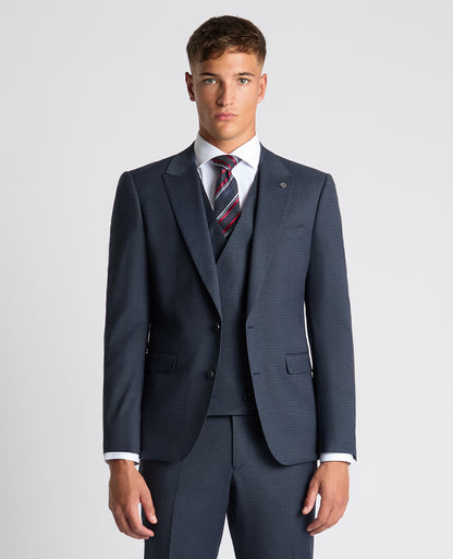 Slim Fit Checked Stretch Suit