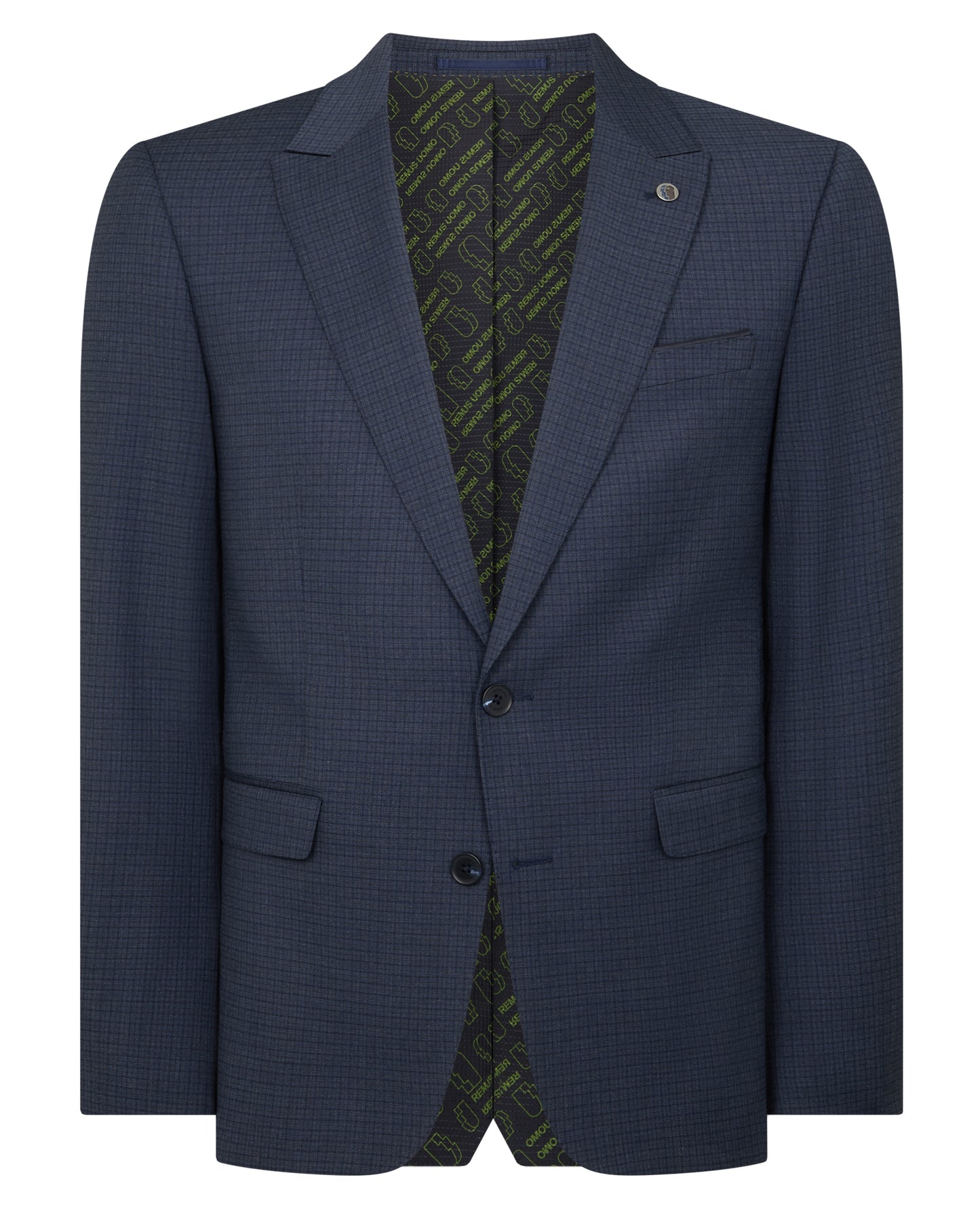 Slim Fit Checked Stretch Suit