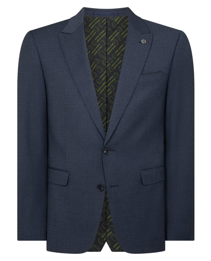 Slim Fit Checked Stretch Suit