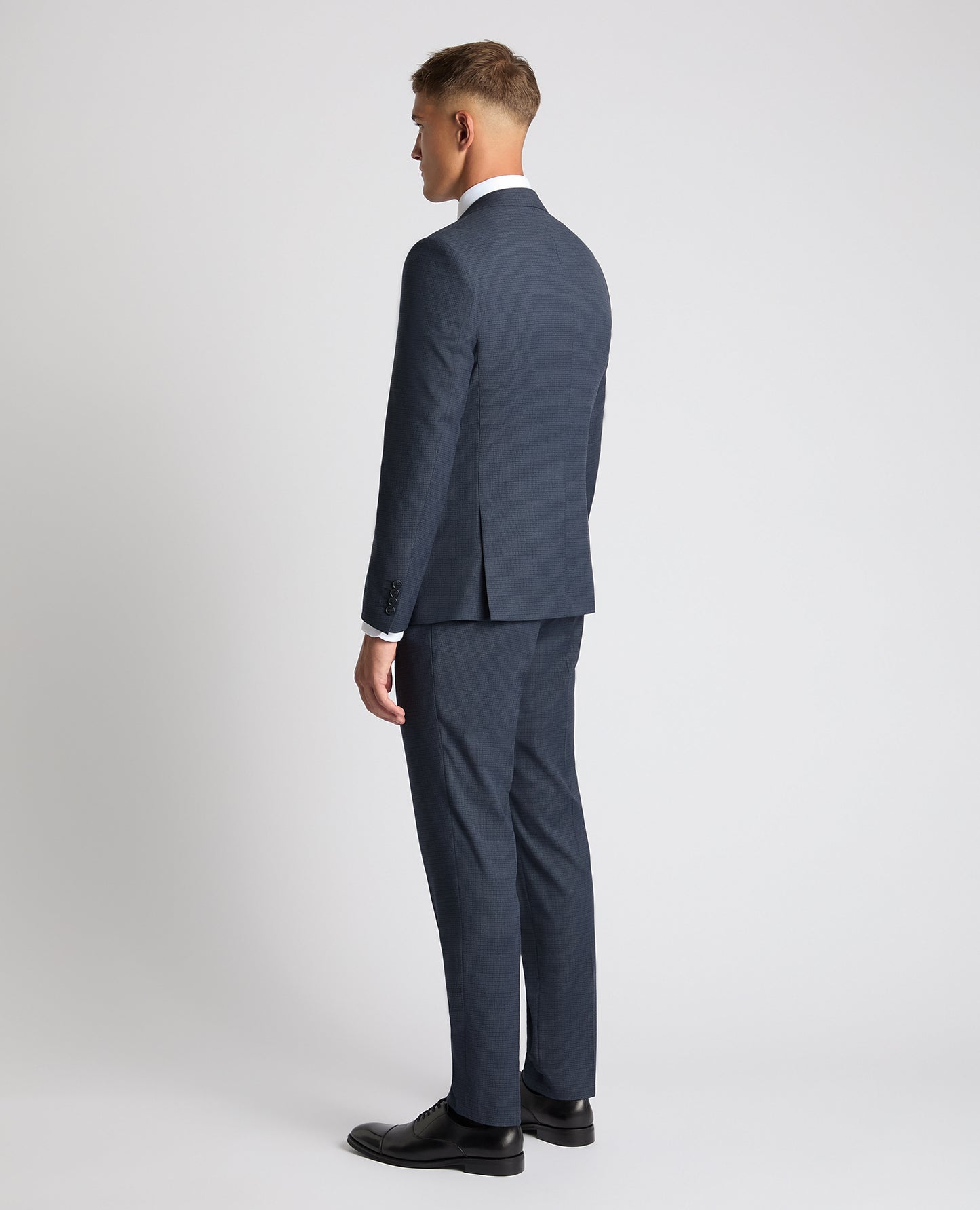 Slim Fit Checked Stretch Suit