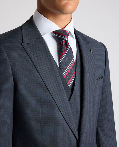 Slim Fit Checked Stretch Suit