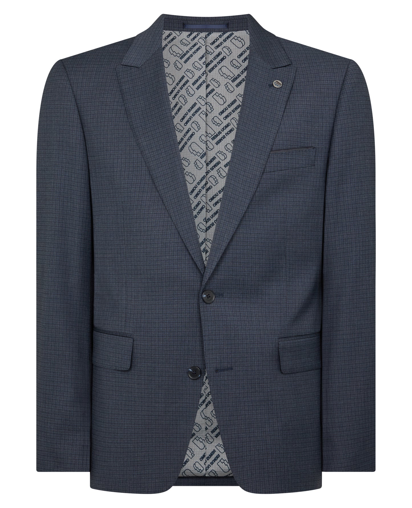 Tapered Fit Checked Stretch Suit