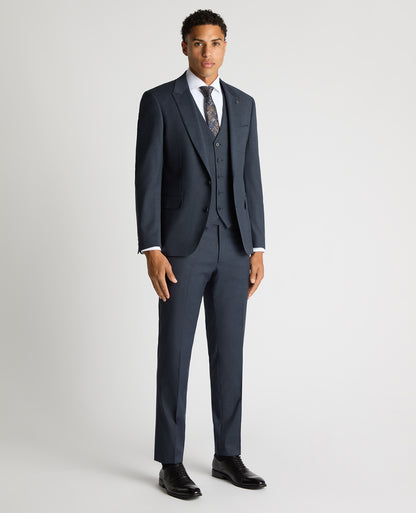 Tapered Fit Checked Stretch Suit