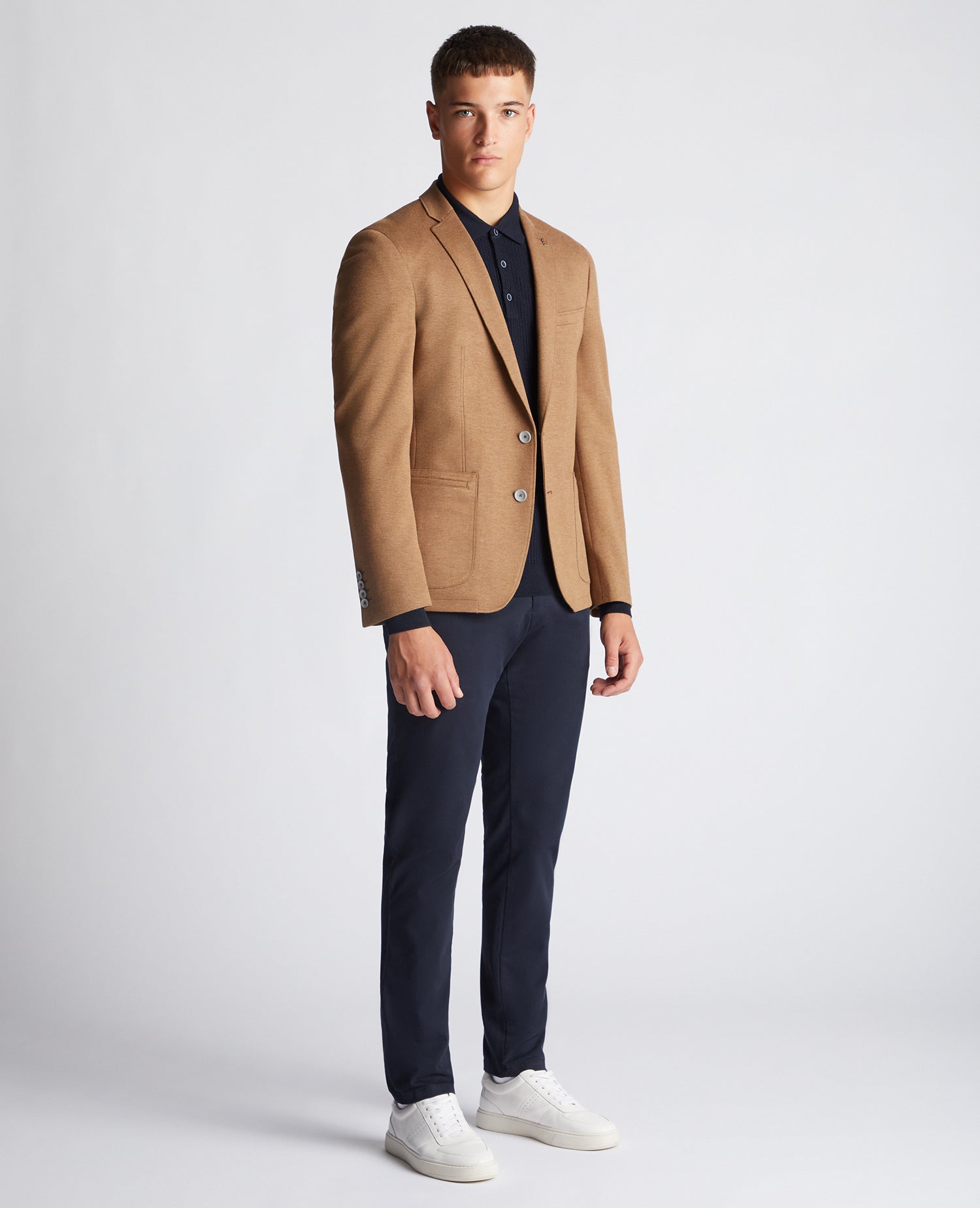 Slim Fit Cotton-Blend Stretch Jacket