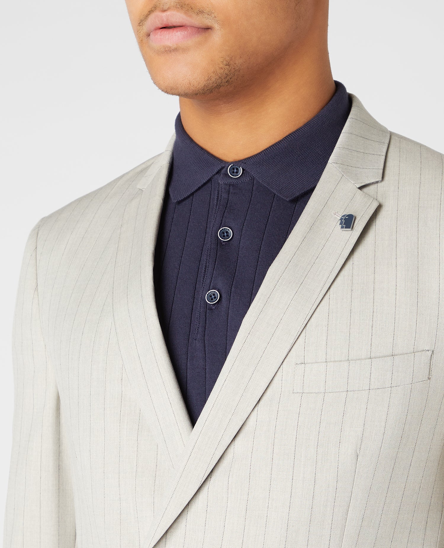 Slim Fit Double Breasted Jacket