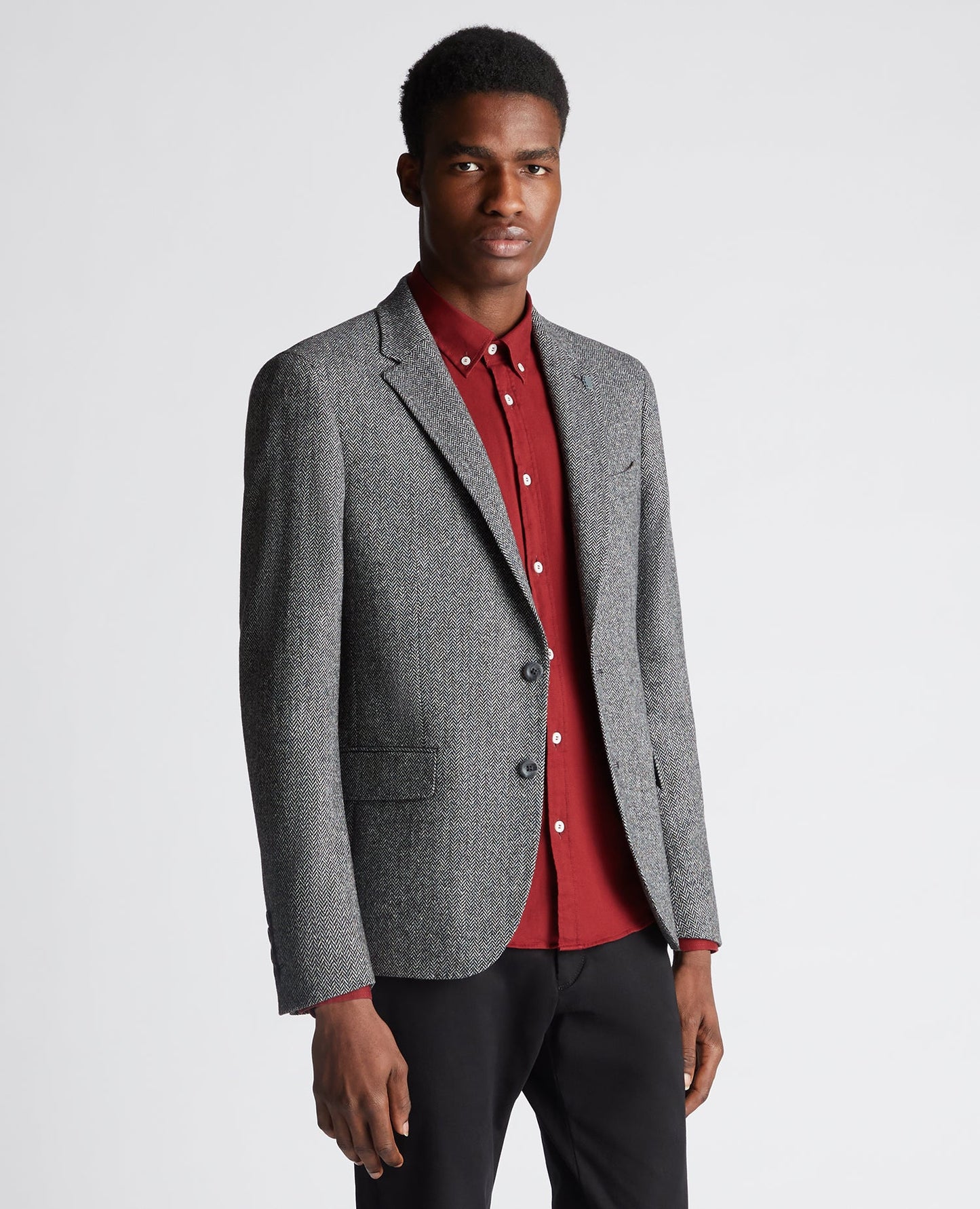 Slim Fit Wool Blend Jacket