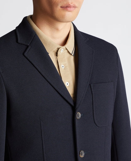 Slim Fit  Cotton-Blend Stretch Jacket