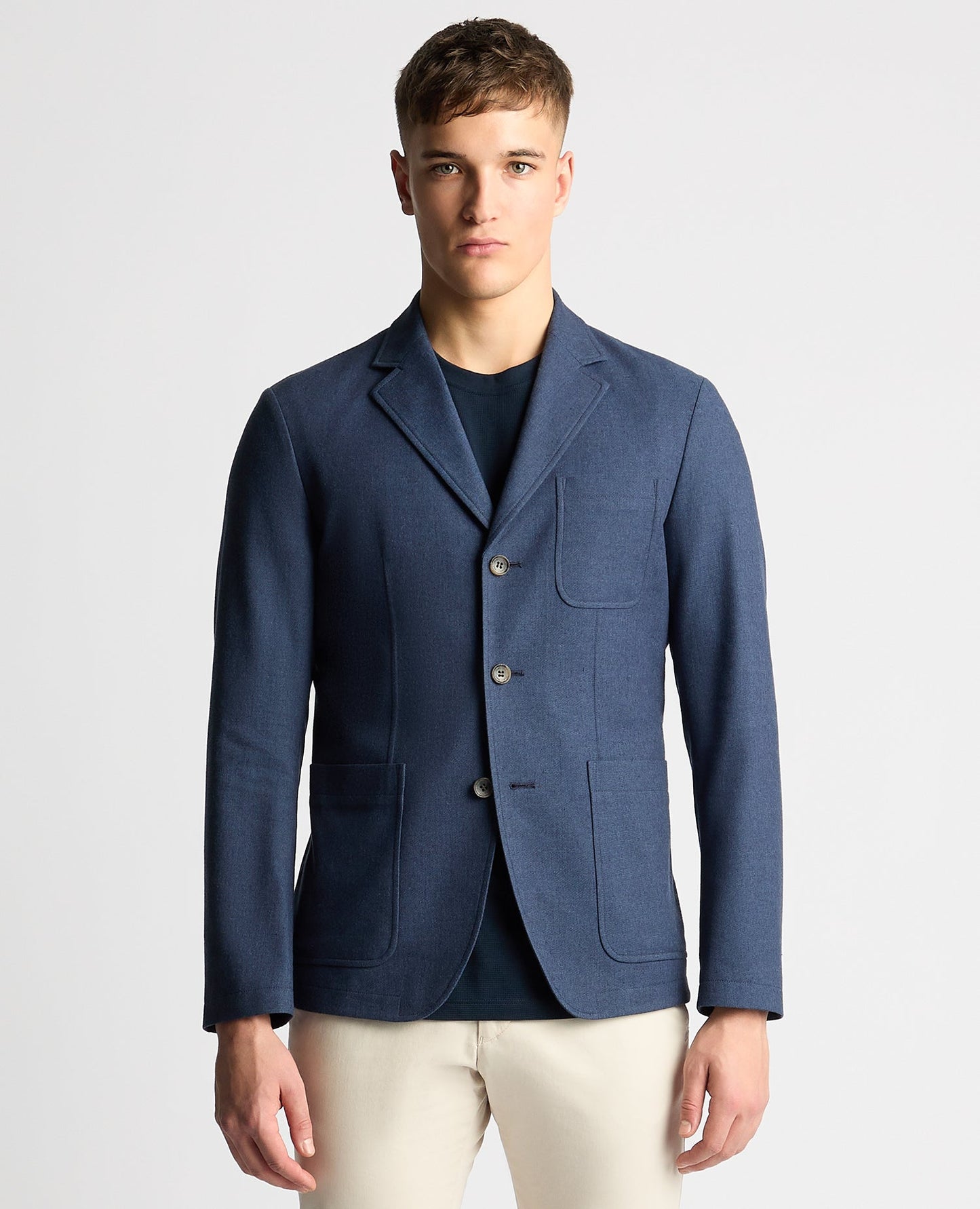 Slim Fit Cotton-Blend Stretch Jacket