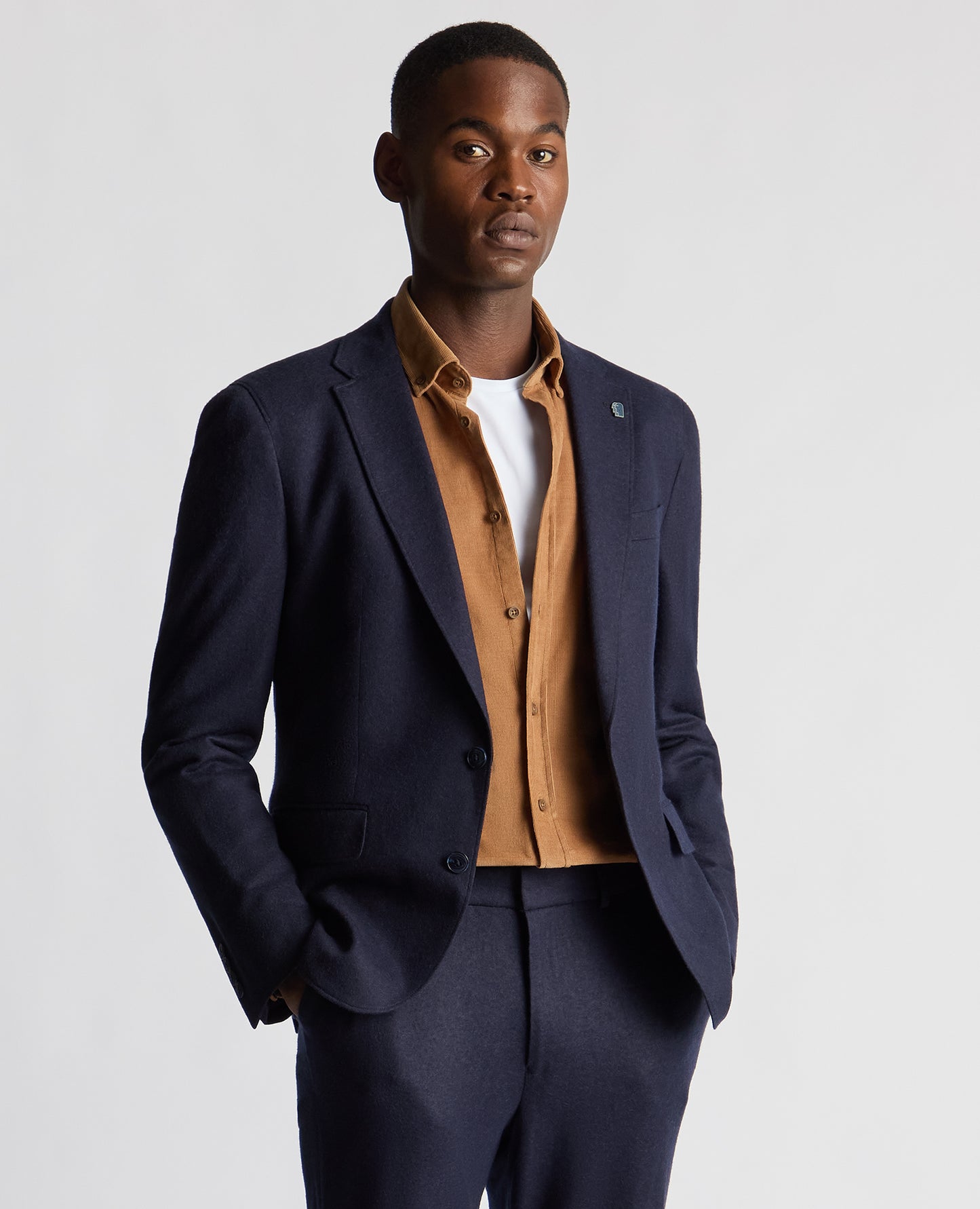 Slim Fit Wool Blend Jacket