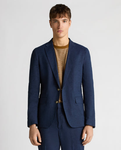 Slim Fit Linen-Blend Jacket