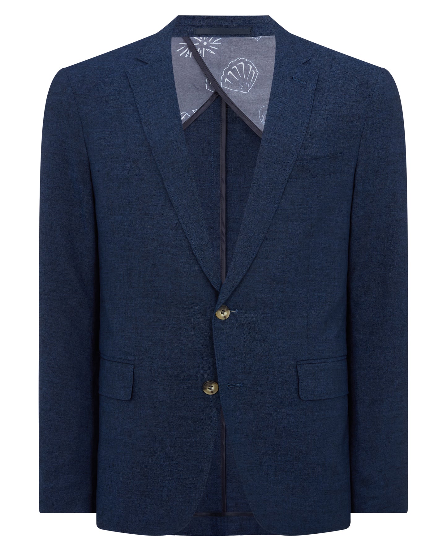 Slim Fit Linen-Blend Jacket