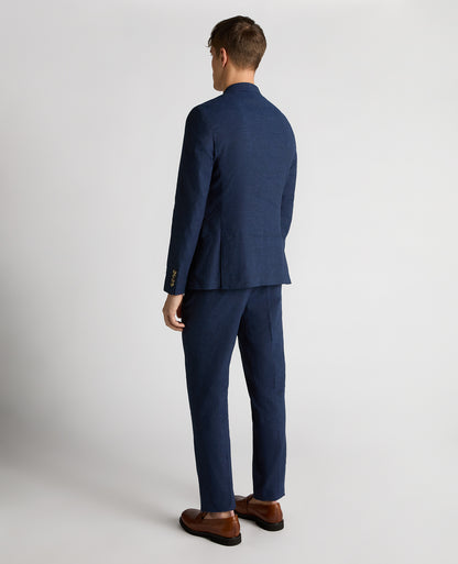 Slim Fit Linen-Blend Jacket