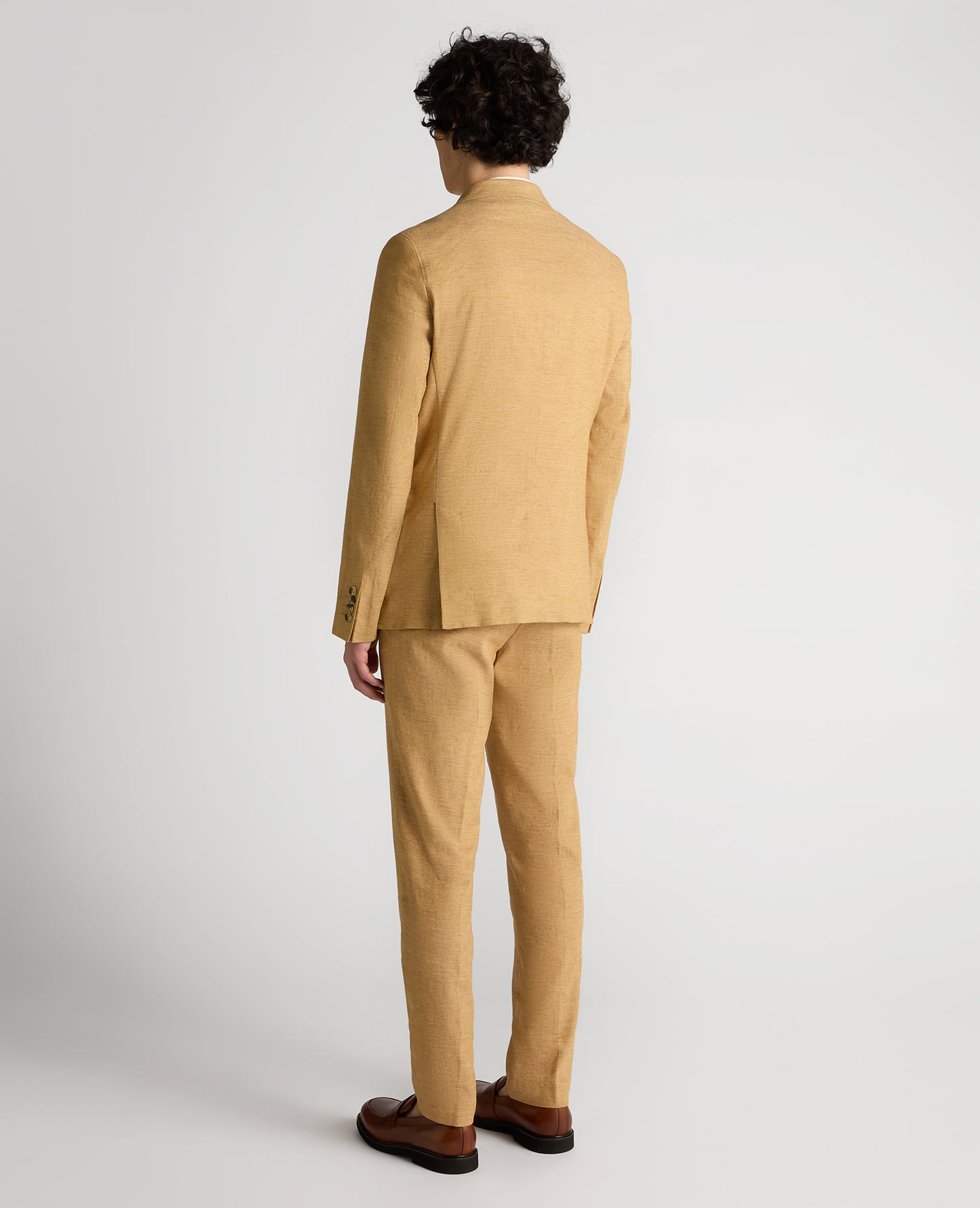 Slim Fit Linen-Blend Jacket