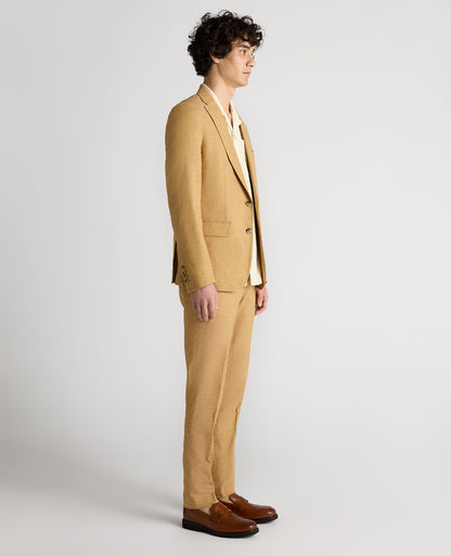 Slim Fit Linen-Blend Jacket