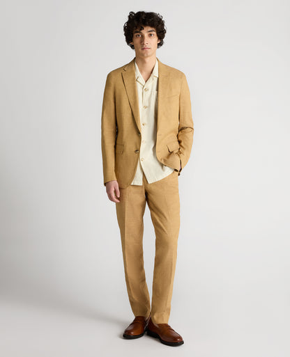 Slim Fit Linen-Blend Jacket