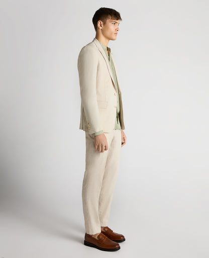 Slim Fit Linen-Blend Jacket