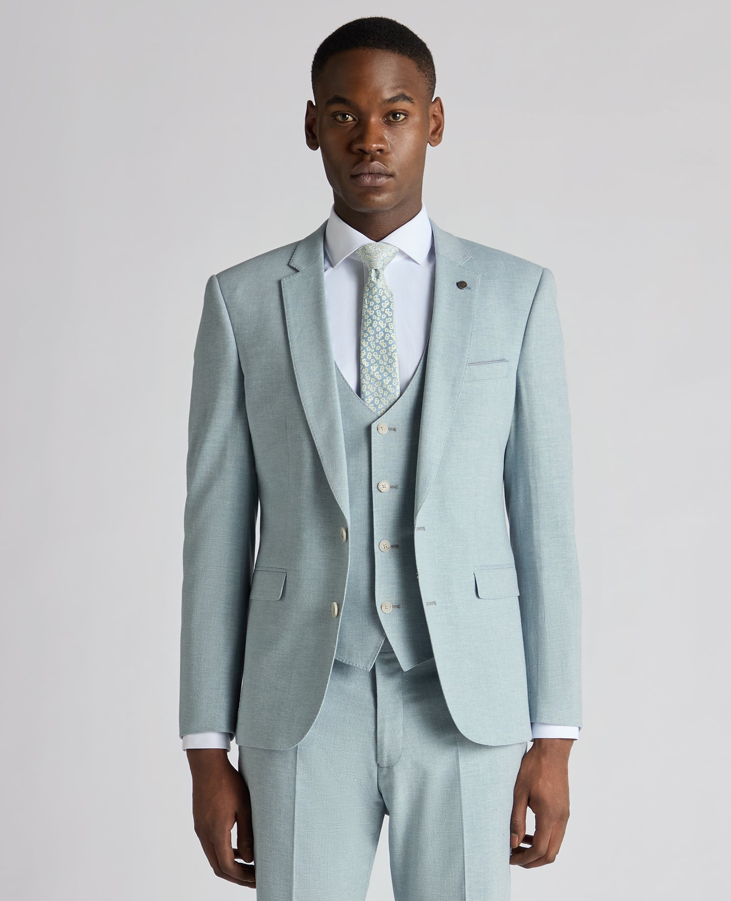 Slim fit Linen-Blend Suit