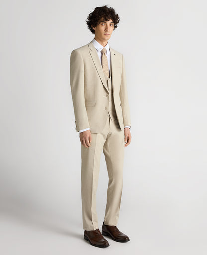 Slim fit Linen-Blend Suit