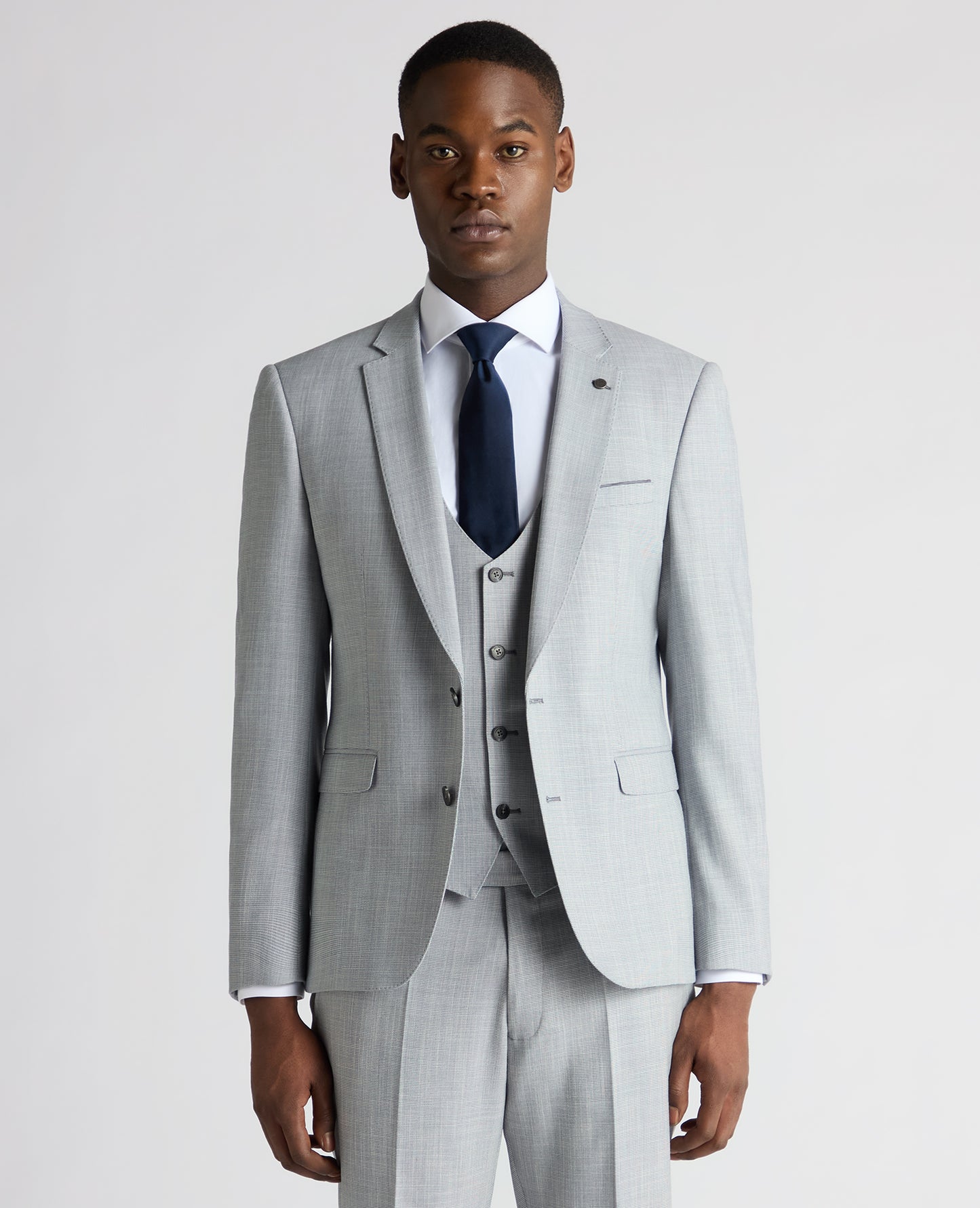 Slim Fit Micro Houndstooth Suit