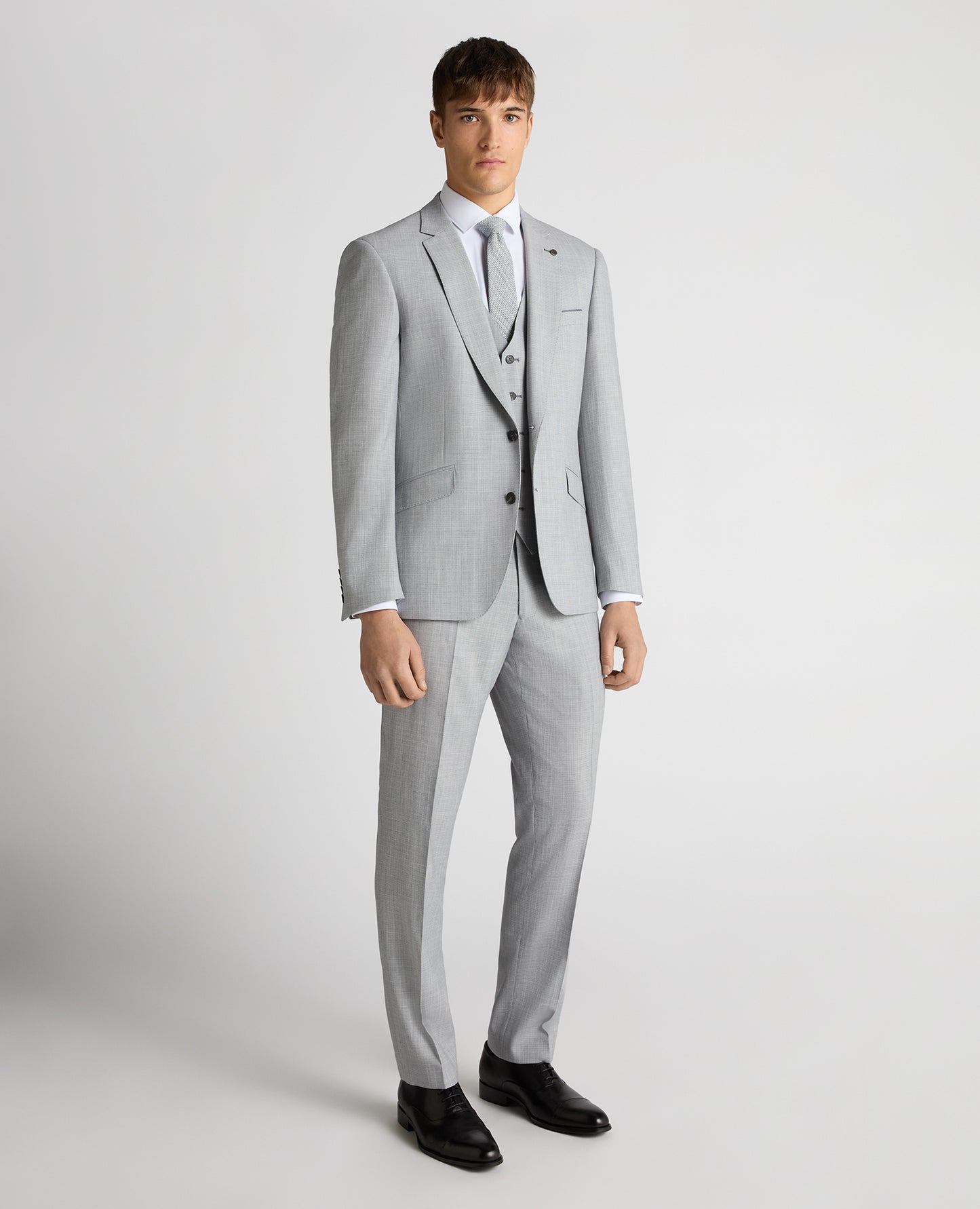 Tapered Fit Micro Houndstooth Suit