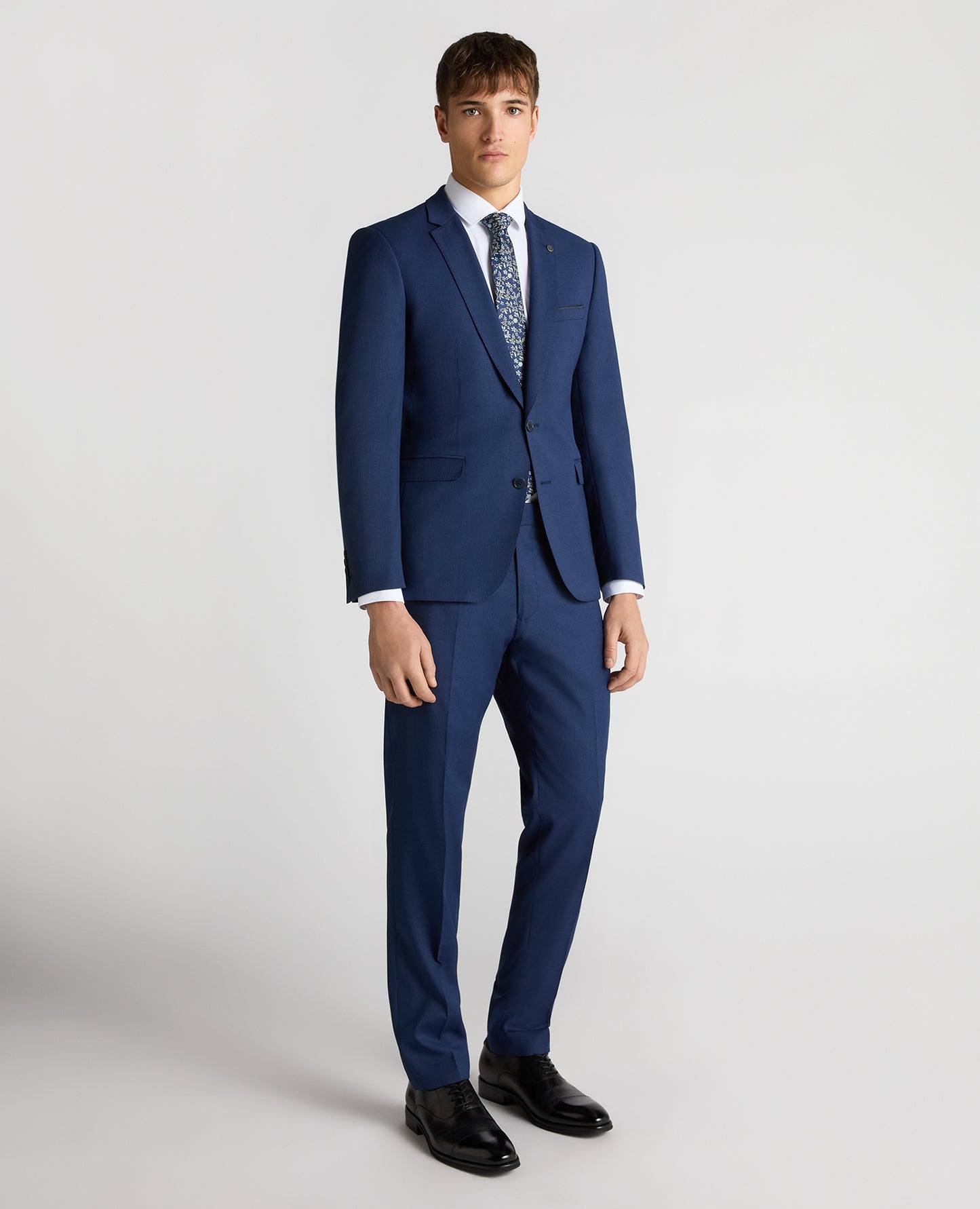 Slim Fit Micro Check Stretch Suit