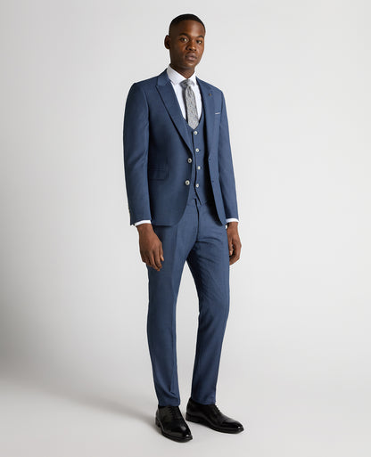 Slim Fit Checked Stretch Suit