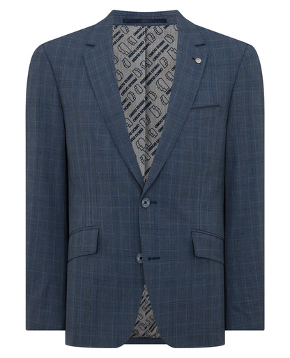 Tapered Fit Checked Stretch Suit