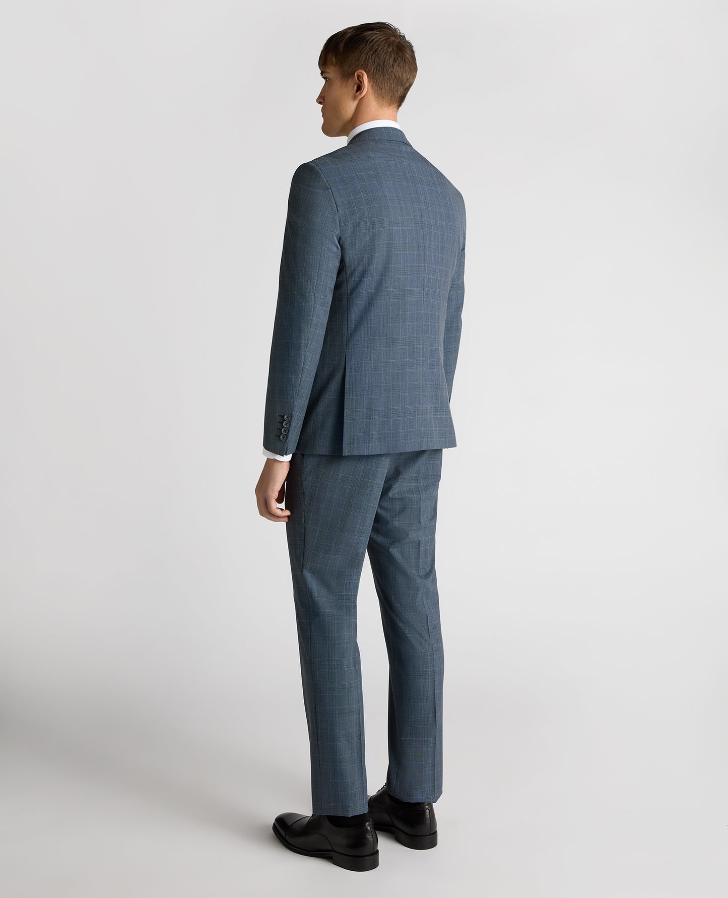 Tapered Fit Checked Stretch Suit