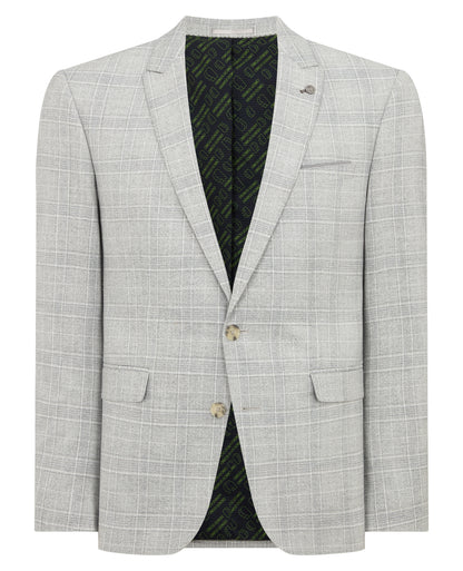 Slim Fit Checked Stretch Suit