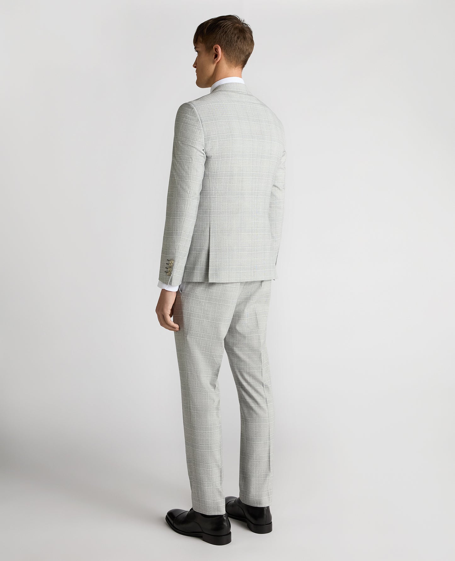 Slim Fit Checked Stretch Suit