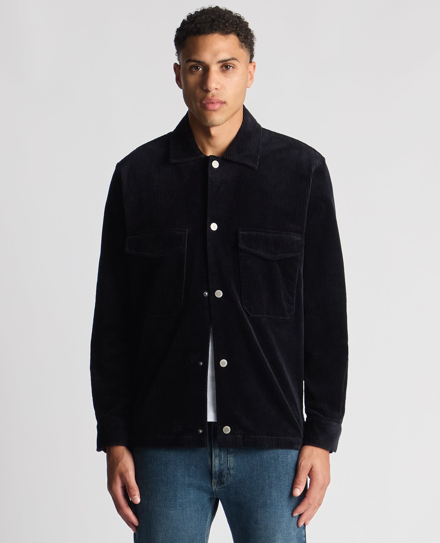 Tapered Fit Corduroy Overshirt